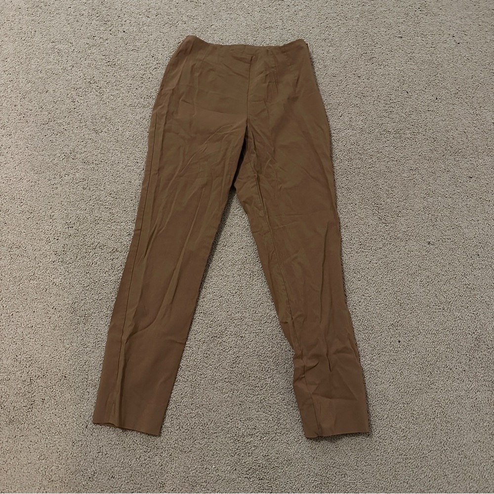 Time & Tru side-zip straight leg khaki dress pant, size 10